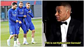 Mbappe's angry reaction when Messi & Neymar did not appear in PSG's promotional video