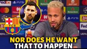 🚨URGENT! LOOK WHAT NEYMAR SAID ABOUT MESSI'S RETURN TO BARCELONA! BARCELONA NEWS TODAY!