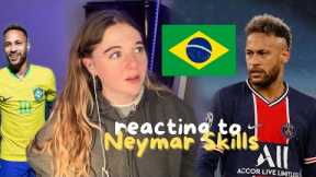 reacting to Neymar Jr skills *i can’t keep up*