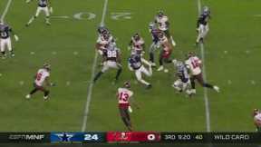 Tom Brady tries to slide tackle in American football