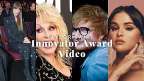 Taylor Swift Innovator Award Video (Selena Gomez, Dolly Parton, Ed Sheeran) IHEART RADIO AWARDS