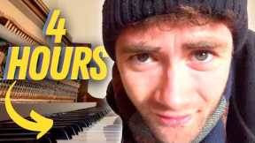 Musicians don't take breaks (practicing piano 4 hours a day)