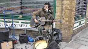 Great Street Music, Guitar and Voice, in Brick Lane, Shoreditch, London