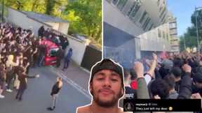VIRAL VIDEO 😱NEYMAR,GET OUT! 💔PSG FANS CAME TO NEYMAR'S HOUSE TO DEMAND HIS DEPARTURE FROM THE CLUB