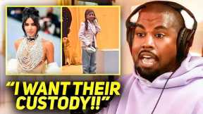 Kanye Calls Out Kim Kardashian for A3andoning Their Sons