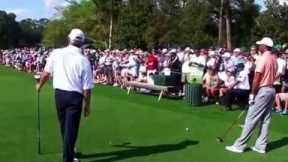 Masters 2013 Tiger Woods Fred Couples Augusta National 8th Hole