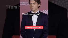 Tom Holland, Gigi, and Zendaya Caught in Hilarious Indian Paparazzi Moments 🥺😂 || #tom #shorts