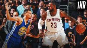 1 Hour of LeBron James & Stephen Curry's BEST Postseason Matchup Moments!