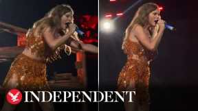 Taylor Swift shouts at security guard mid-performance in defence of fan