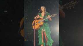 Taylor Swift Jokes With Crowd as Deluge Hits Gillette Stadium