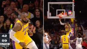 LeBron James UNREAL Reverse Dunk At Age 38 😳