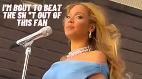 Funny!! Beyonce almost annoyed by fan during Renaissance Tour performance.