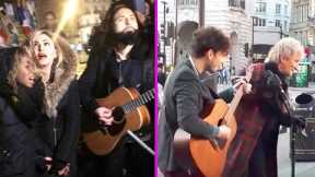 Celebrities Surprising Street Performers By Singing With Them