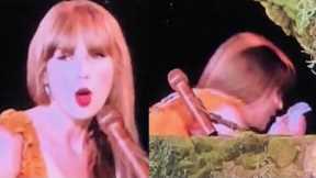 Taylor Swift BLOWING HER NOSE at The Eras Tour