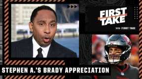 Stephen A.'s appreciation for Tom Brady: We not only just love him...we revere him 👏 | First Take