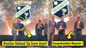 Neymar Jr won brazilian national best player and top scorer award