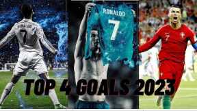 Top 4  Best Goals of Cristiano Ronaldo 2023 |Top best goals of Cristiano Ronaldo 2023