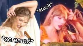 Taylor Swift ANNOYED by her HAIR on The Eras Tour