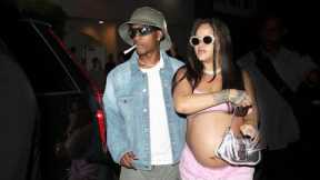 Rihanna Looks Ready To POP During Dinner Date With ASAP Rocky
