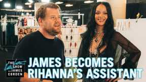 James Corden Was Rihanna's Personal Assistant For SAVAGE X FENTY VOL. 3