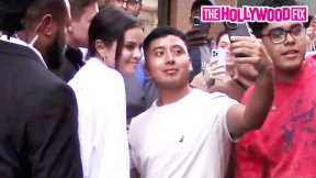 Selena Gomez Takes Selfies With Fans Waiting Outside Her Hotel After A Late Night Following The VMAs