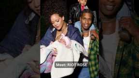Meet RIOT ROSE: Rihanna And A$AP Rocky Introduce Adorable Baby Boy 💖 #shorts #rihanna #shortsfeed