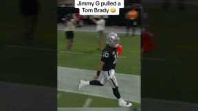 Jimmy Garoppolo doing his best Tom Brady impression 😂 #shorts