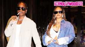 Rihanna Puts On A Very Busty Display With Baby Daddy ASAP Rocky While Leaving Their Hotel In N.Y.
