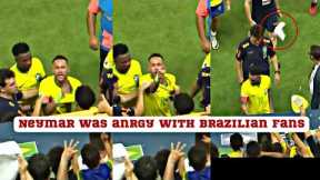 Neymar was anrgy after popcorn thrown by a Brazilian Fans