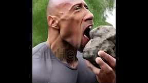 The Rock eating Rocks