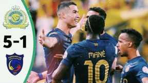 Ronaldo The Best 🚀🔥- AlNassr vs AlHazem 5-1 ⚽- Sadio Mane Skills 🔥- All Goals & Highlights 2023 ✨