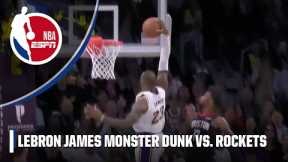 LeBron ATTACKS in the paint with a MONSTER DUNK 💥 | NBA on ESPN