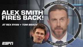 ALEX SMITH HITS BACK at Tom Brady & Rex Ryan?! 🫢🍿 | NFL Countdown