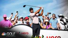 Tiger Woods tees off on No. 1 during Hero World Challenge first round | Golf Channel