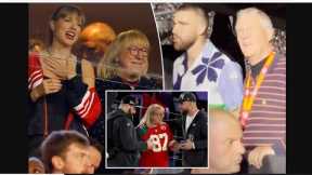 Taylor Swift’s parents spotted mingling with Travis Kelce’s dad Ed in private suite before Chiefs ga