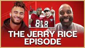 Jerry Rice talks Brock Purdy/Joe Montana comp, Top 5 WRs, CMC TD record & Tom Brady's Viral Comments