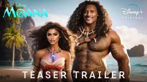 MOANA Live Action - Official Trailer (2024) Zendaya, Dwayne Johnson | Disney+