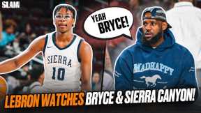 LeBron Watches Bryce James & Sierra Canyon Turn Up at USC! 🔥🚨