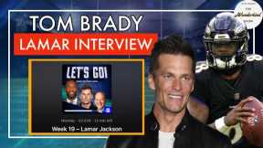 Tom Brady interviews future NFL MVP Lamar Jackson and gives Lamar his due flowers!!! #735!!!
