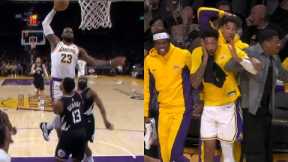 LeBron James most insane poster dunk on Paul George shocks everyone 😱😱
