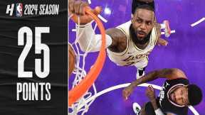 LeBron INSANE POSTER over PG 🔥 25 PTS Full Highlights vs Clippers