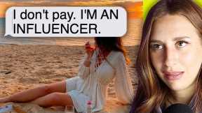 Entitled Influencers That Think EXPOSURE Pays The Bills - REACTION