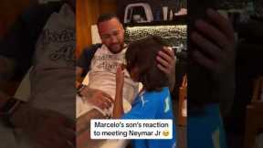 Marcelo’s son gets emotional after meeting Neymar Jr for the first time 🥹