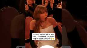 Taylor Swift Wins Her 13th Grammy Award & Announces a New Album #shorts