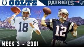 Tom Brady's FIRST Start! (Colts vs. Patriots, 2001)