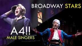 Broadway Stars hitting the A4 note (Male Singers)