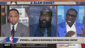 FIRST TAKE | Perkins & Shannon RIP Stephen A. for say LeBron is responsible for ruining dunk contest