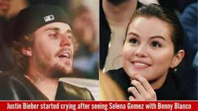 Justin Bieber started crying after seeing Selena Gomez with Benny Blanco during Superbowl