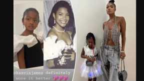 Gabrielle Union’s 5 year old daughter, Kaavia, recreates mom’s ‘90s prom look