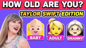 HOW OLD ARE YOU TAYLOR SWIFT MUSIC CHALLENGE?🤷‍♀️Swifties Test